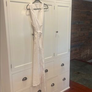 Andie White High Low Wrap Dress, sz M